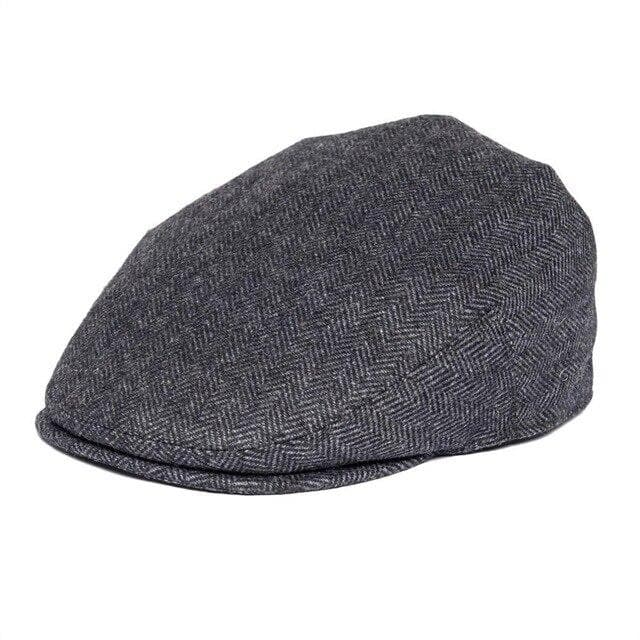 Wool flat cap